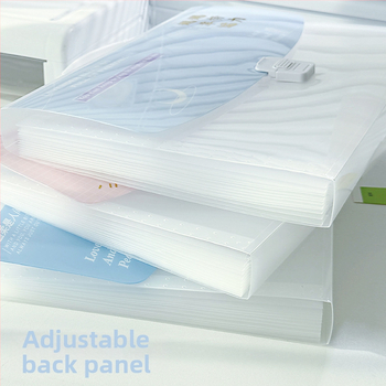 A4 horizontálny skladací priečinok s 13 priehradkami, PP materiál, hrúbka 0.65 mm, tlač logo možná, prispôsobenie