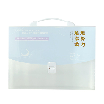 A4 horizontálny skladací priečinok s 13 priehradkami, PP materiál, hrúbka 0.65 mm, tlač logo možná, prispôsobenie