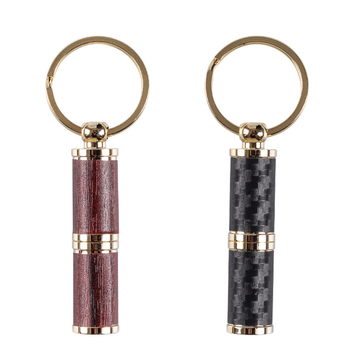 Szivarvágó készlet acéltesttel és fa mintázatú felülettel, lyukasztó és olló – testre szabható, engedélyezett magánmárka, doboz 100 darab