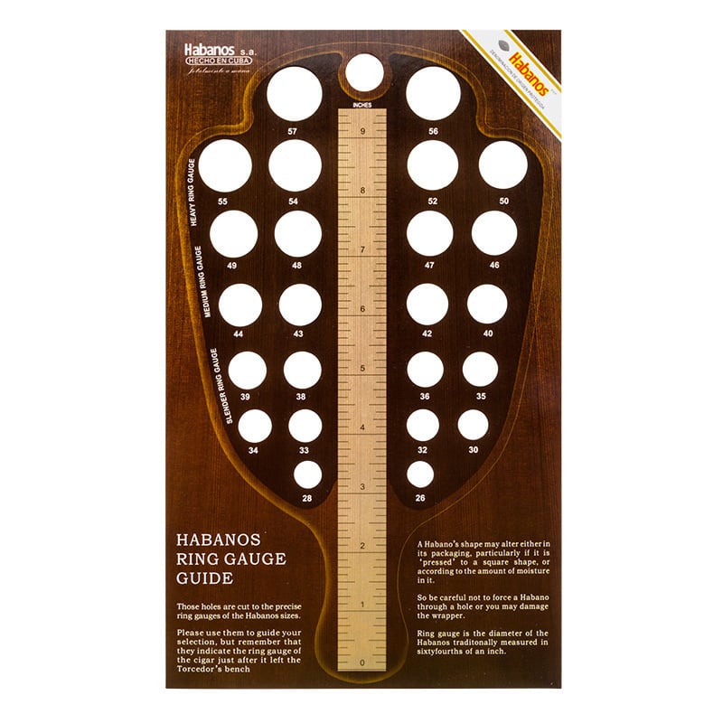 Caliper Lubinski pentru țigări — instrument de măsurare personalizabil pentru diametrul inelului de țigară (inch)