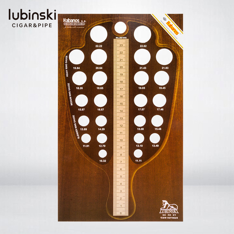 Caliper Lubinski pentru țigări — instrument de măsurare personalizabil pentru diametrul inelului de țigară (inch)