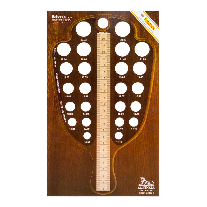 Caliper Lubinski pentru țigări — instrument de măsurare personalizabil pentru diametrul inelului de țigară (inch)