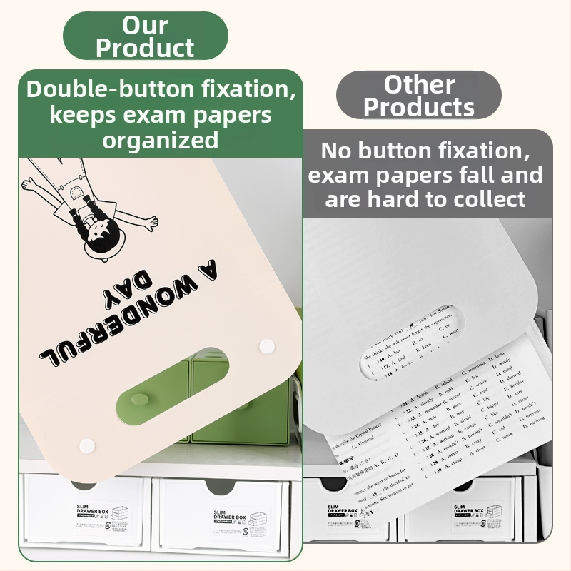 Zvislý A4 priečinok na dokumenty s 13 priehradkami, harmonikový dizajn, PP materiál, hrúbka 0,43 mm, tlač loga k dispozícii