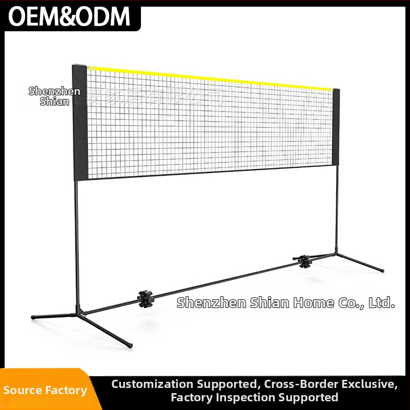 Sieť badminton tréningový set, vonkajší, skladací, prenosný s štandardnou inštaláciou