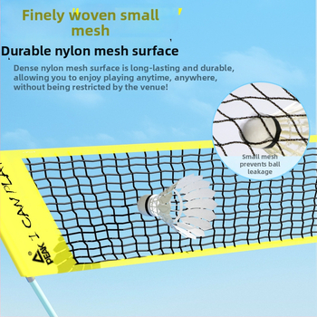 Peak Φορητό Πτυσσόμενο Δίχτυ Μπάντμιντον – Πλαίσιο από Νάιλον και Ίνες Γυαλιού, Μοντέλο 0001, Για Εσωτερικούς και Εξωτερικούς Χώρους, Κατάλληλο για Μπάντμιντον, Επιτραπέζιο Τένις και Τένις