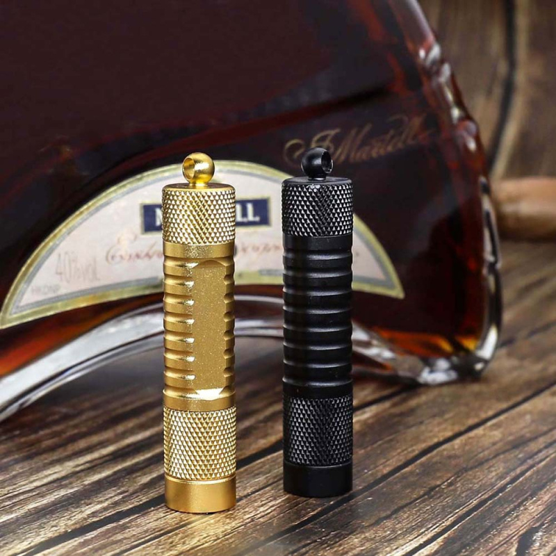 Ac de țigară 2 în 1 cu ventilație, burghiu pentru găuri, suport pentru cenușă, inel-cheie