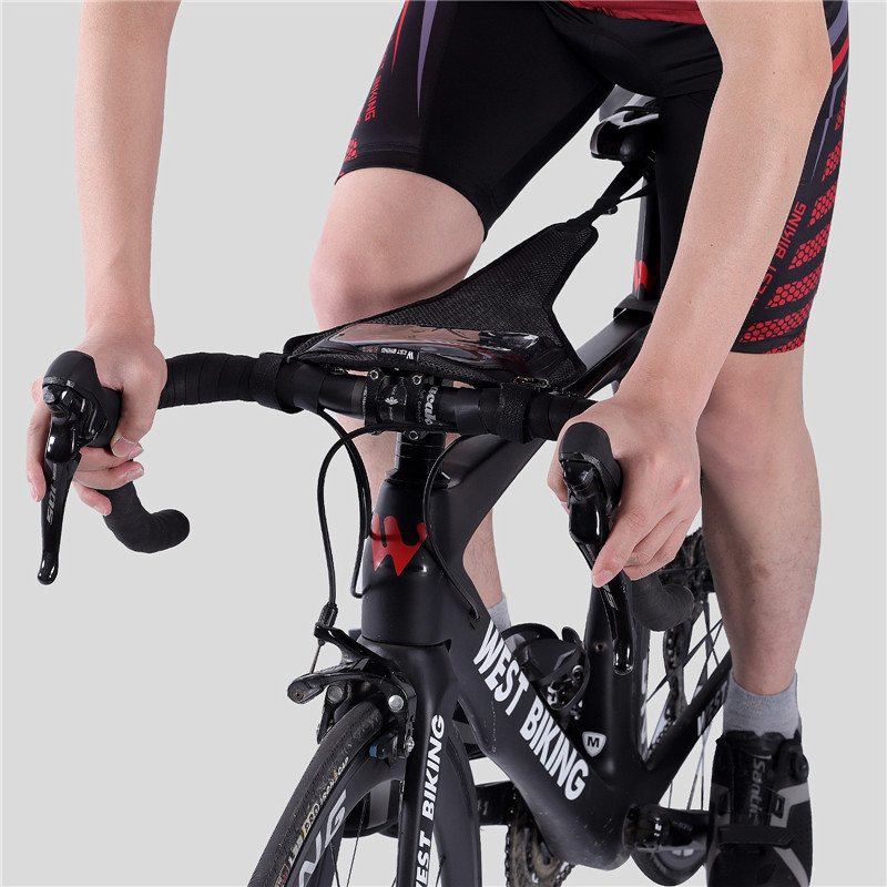 Pojas za znojenje s džepom za telefon za vožnju biciklom – poliester, kompatibilan s 6.5-inčnim telefonom, unisex, WEST BIKING dodatak za bicikl