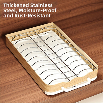 Regál na odkvapkávacie misky v čínsko staročíznom štýle, vysúvací dizajn, PP materiál, uvedené na trh na jar 2015
