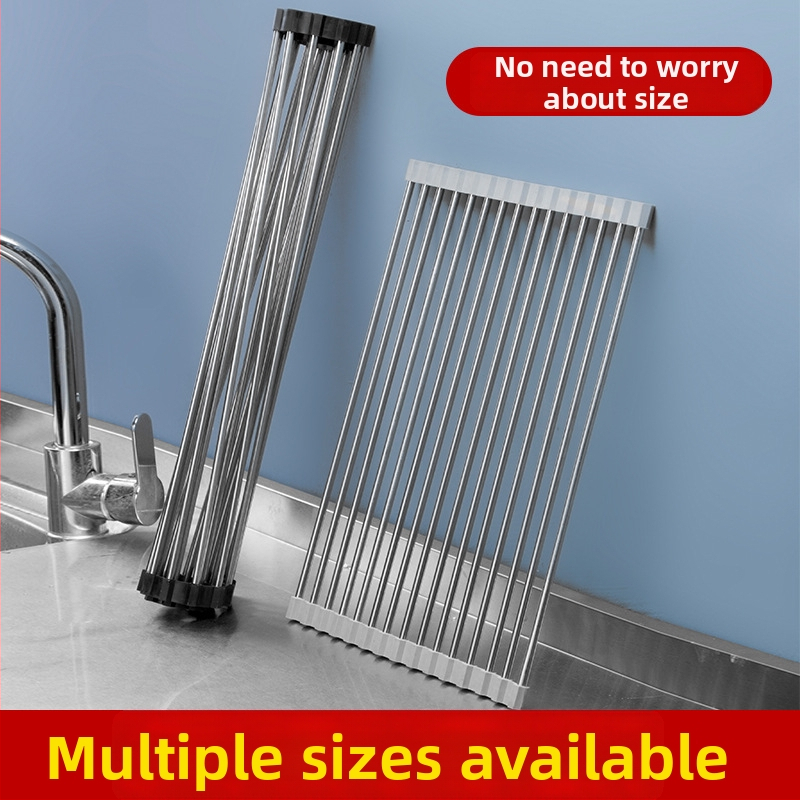 Nerđajući čelični sklopivi stalak za odvod sudopera sa silikon komponentama, zaštita od opeklina, Huangsi, lansiran 2022.