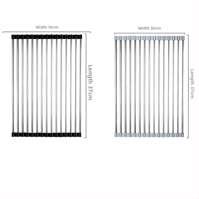 Nerđajući čelični sklopivi stalak za odvod sudopera sa silikon komponentama, zaštita od opeklina, Huangsi, lansiran 2022.