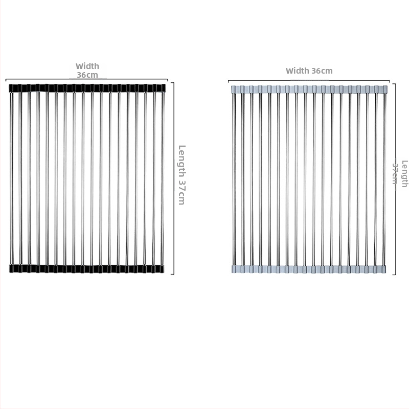 Nerđajući čelični sklopivi stalak za odvod sudopera sa silikon komponentama, zaštita od opeklina, Huangsi, lansiran 2022.