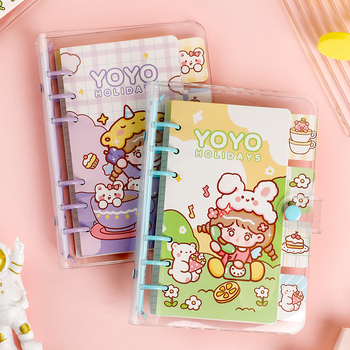 Dnevnik s izmjenjivim listovima, PVC korica, papir 80 g/m², kawaii japanski/korejski stil