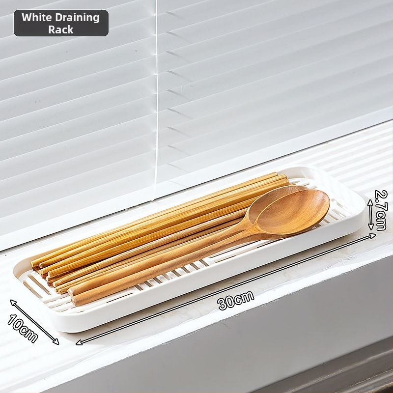 Bočný drenážny box na dreze, na špongu, utierky a riady, plastový, premiestiteľný, bez montáže, moderný minimalistický štýl