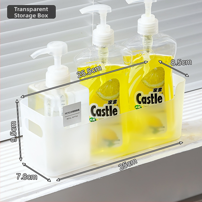 Bočný drenážny box na dreze, na špongu, utierky a riady, plastový, premiestiteľný, bez montáže, moderný minimalistický štýl