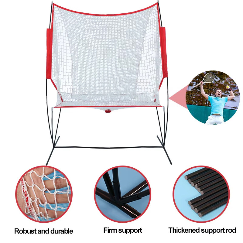 Teniszlabda dobó gép egyéni edzéshez, labda-elfogóval és készülékkel a mozgás edzéséhez, edzés több labdával pickleballhoz