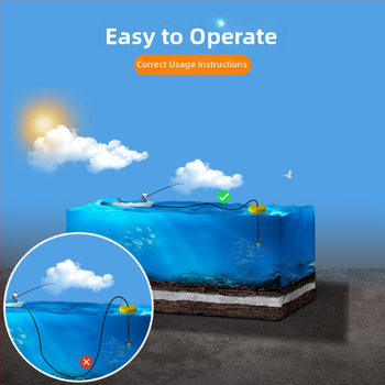 Έξυπνος ανιχνευτής ψαριών με βαθιά ανίχνευση βάθους, ελαφρύ σχεδιασμό και ανίχνευση σμηνών ψαριών – εύρος βάθους 0,6–30 m; Τροφοδοσία: μπαταρία τύπου 7