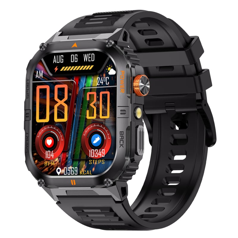 Pametni sat s praćenjem otkucaja srca, krvnog tlaka, zasićenja krvi kisikom, praćenjem sna i vodootpornosti za plivanje