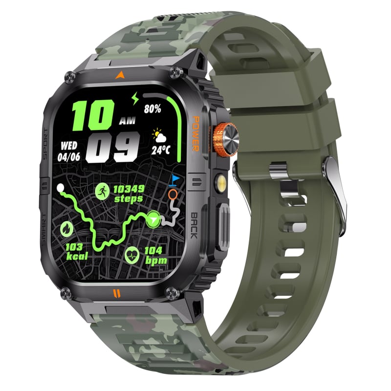 Pametni sat s praćenjem otkucaja srca, krvnog tlaka, zasićenja krvi kisikom, praćenjem sna i vodootpornosti za plivanje