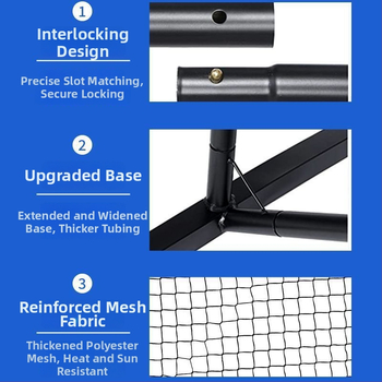 Преносима мрежа за pickleball с рамка за вътрешна/външна употреба, стандарт за състезания