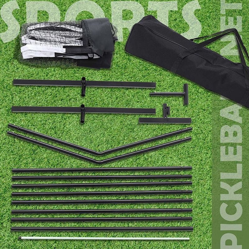 Преносима мрежа за pickleball с рамка за вътрешна/външна употреба, стандарт за състезания