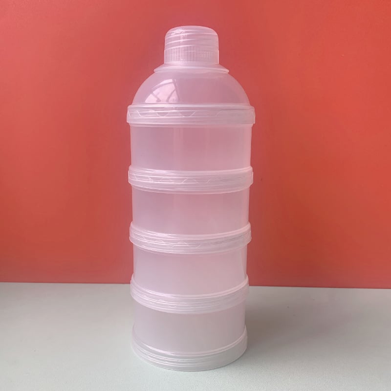 Κουτί γάλακτος σε σκόνη για μωρά, φορητό, με τριών επιπέδων κατασκευή και τέταρτο διαμέρισμα, σφραγισμένες θήκες