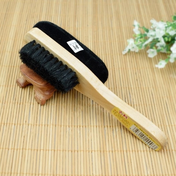 Четка за полиране на обувки с меки четина, гъбена глава за полиране, дълга дръжка, Zhongu