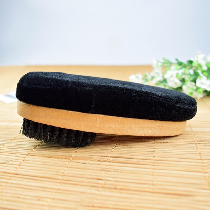 Четка за полиране на обувки с меки четина, гъбена глава за полиране, дълга дръжка, Zhongu