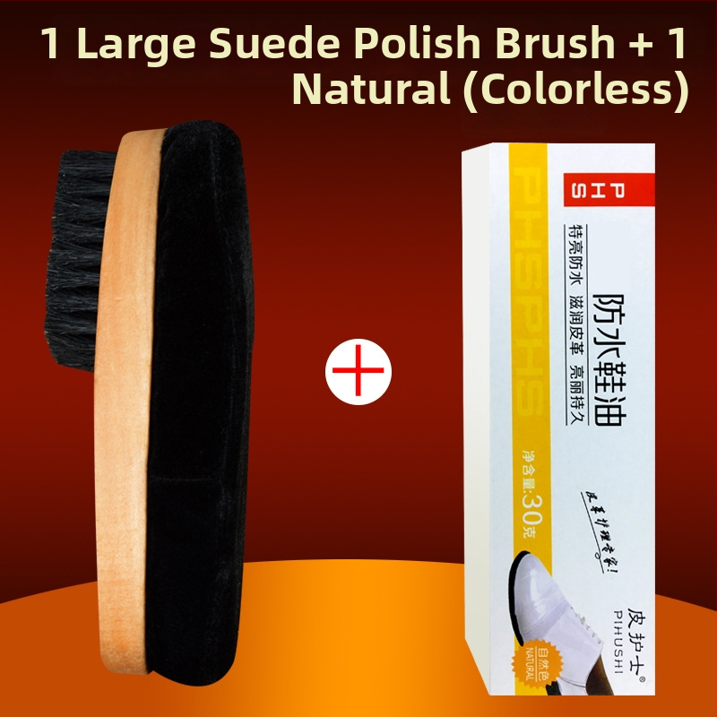 Четка за полиране на обувки с меки четина, гъбена глава за полиране, дълга дръжка, Zhongu