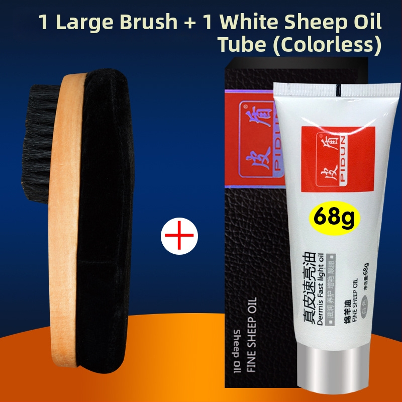 Четка за полиране на обувки с меки четина, гъбена глава за полиране, дълга дръжка, Zhongu