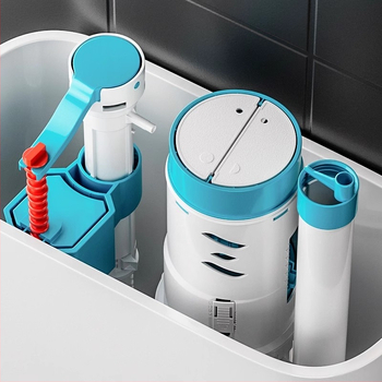 Set dodatne opreme za WC: ulazni ventil spremnika, ventil za ispiranje, dovod vode, ispušni ventil — CE potvrda; Materijal: Drugo; Marka: Drugo