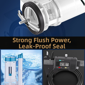 Set dodatne opreme za WC: ulazni ventil spremnika, ventil za ispiranje, dovod vode, ispušni ventil — CE potvrda; Materijal: Drugo; Marka: Drugo