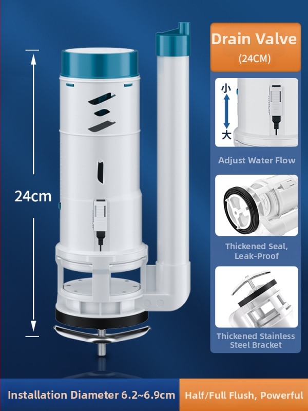 Set dodatne opreme za WC: ulazni ventil spremnika, ventil za ispiranje, dovod vode, ispušni ventil — CE potvrda; Materijal: Drugo; Marka: Drugo