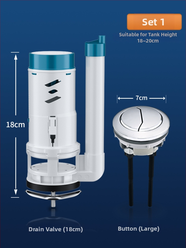 Set dodatne opreme za WC: ulazni ventil spremnika, ventil za ispiranje, dovod vode, ispušni ventil — CE potvrda; Materijal: Drugo; Marka: Drugo