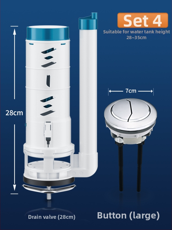 Set dodatne opreme za WC: ulazni ventil spremnika, ventil za ispiranje, dovod vode, ispušni ventil — CE potvrda; Materijal: Drugo; Marka: Drugo