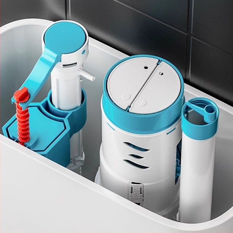 Set dodatne opreme za WC: ulazni ventil spremnika, ventil za ispiranje, dovod vode, ispušni ventil — CE potvrda; Materijal: Drugo; Marka: Drugo