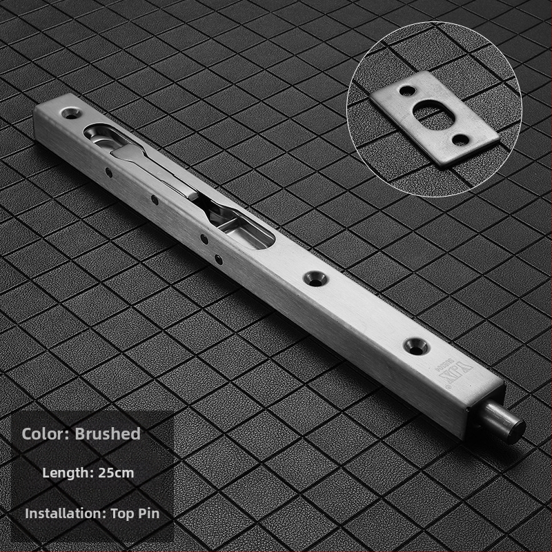 Skriti leptirasti zasun za drvena dvostruka vrata – Model 205; Materijal: SUS304 nehrđajući čelik; kutija zasun