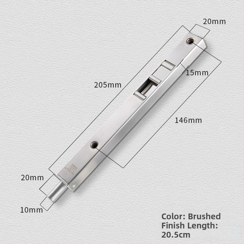 Skriti leptirasti zasun za drvena dvostruka vrata – Model 205; Materijal: SUS304 nehrđajući čelik; kutija zasun