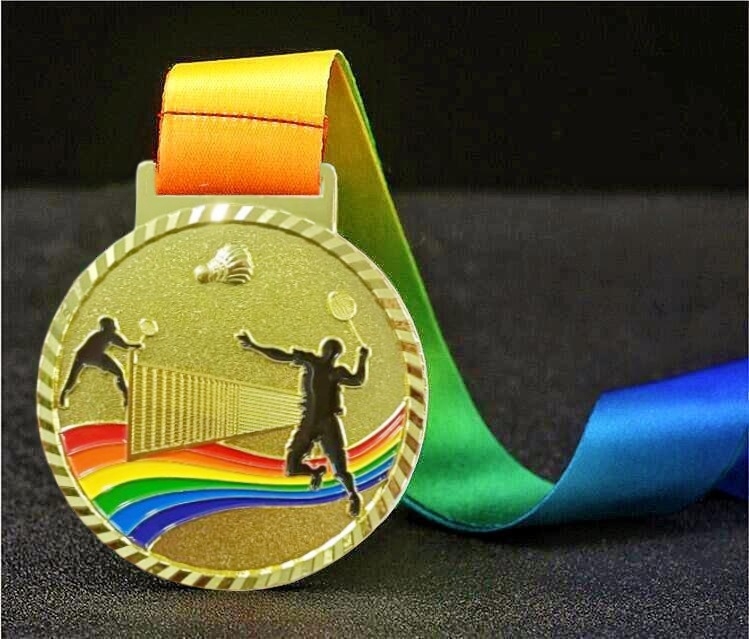 Medalie pentru ceremonii de acordare și activități de teambuilding, din aliaj, placă placată cu aur, logo tipărit, personalizabil