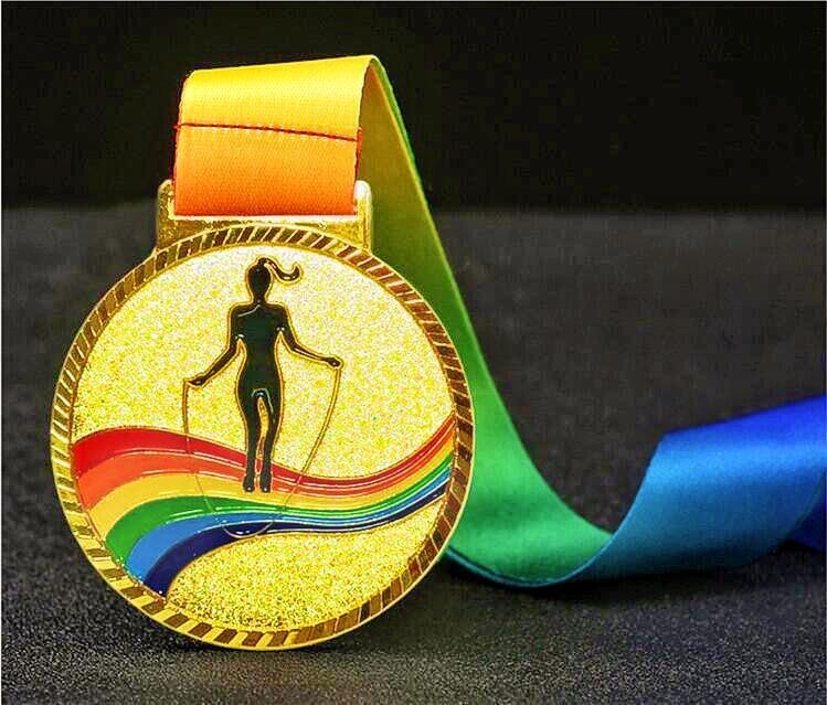 Medalie pentru ceremonii de acordare și activități de teambuilding, din aliaj, placă placată cu aur, logo tipărit, personalizabil