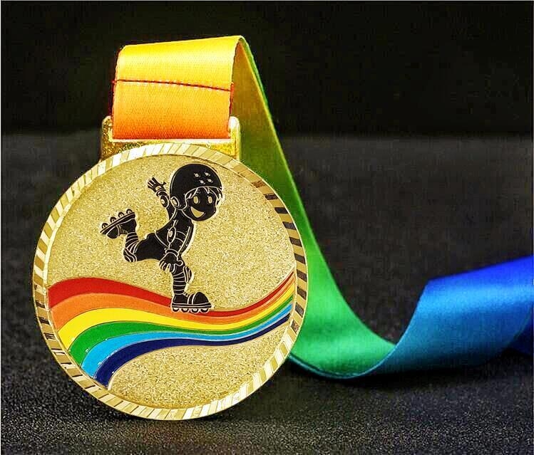 Medalie pentru ceremonii de acordare și activități de teambuilding, din aliaj, placă placată cu aur, logo tipărit, personalizabil