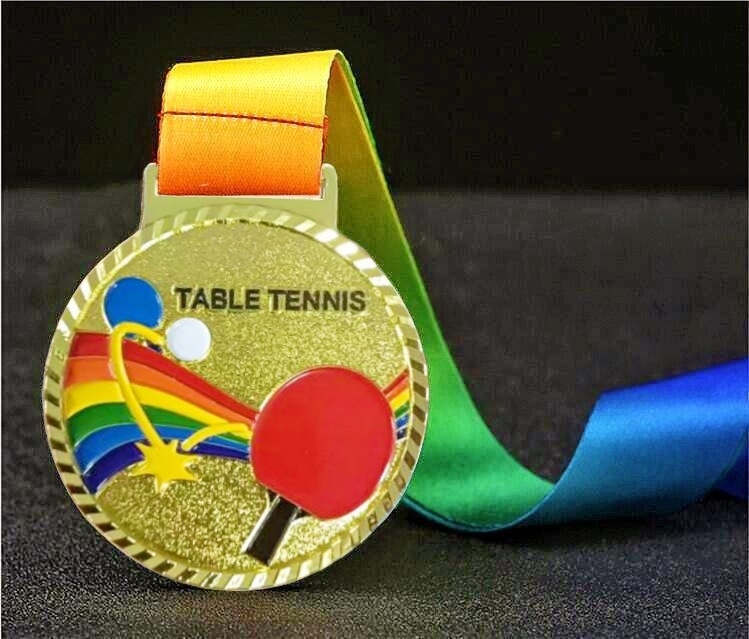 Medalie pentru ceremonii de acordare și activități de teambuilding, din aliaj, placă placată cu aur, logo tipărit, personalizabil