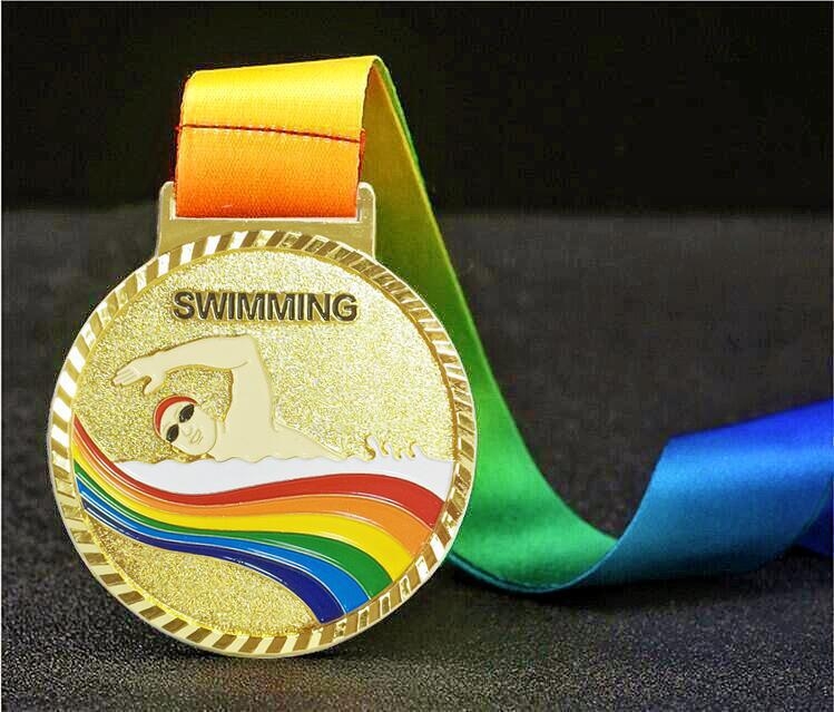 Medalie pentru ceremonii de acordare și activități de teambuilding, din aliaj, placă placată cu aur, logo tipărit, personalizabil