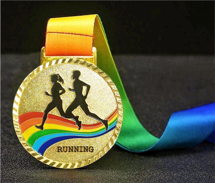 Medalie pentru ceremonii de acordare și activități de teambuilding, din aliaj, placă placată cu aur, logo tipărit, personalizabil