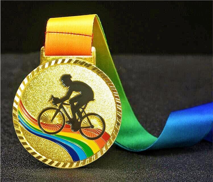 Medalie pentru ceremonii de acordare și activități de teambuilding, din aliaj, placă placată cu aur, logo tipărit, personalizabil