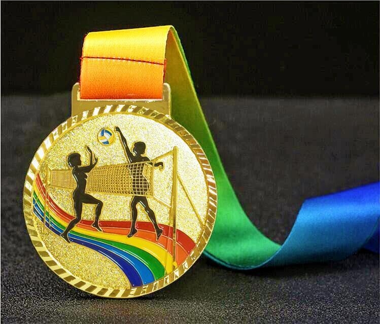 Medalie pentru ceremonii de acordare și activități de teambuilding, din aliaj, placă placată cu aur, logo tipărit, personalizabil