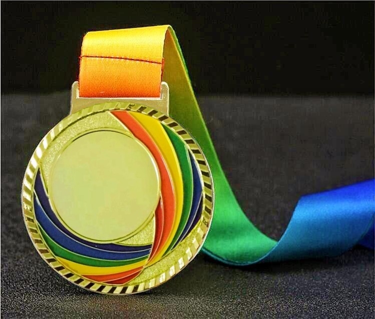 Medalie pentru ceremonii de acordare și activități de teambuilding, din aliaj, placă placată cu aur, logo tipărit, personalizabil