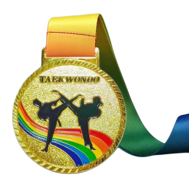 Medalie pentru ceremonii de acordare și activități de teambuilding, din aliaj, placă placată cu aur, logo tipărit, personalizabil