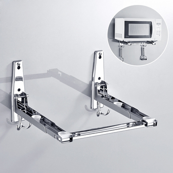 Ανοξείδωτο στήριγμα μικροκυμάτων με τηλεσκοπικό πλαίσιο τοίχου, φορτίο 20 kg