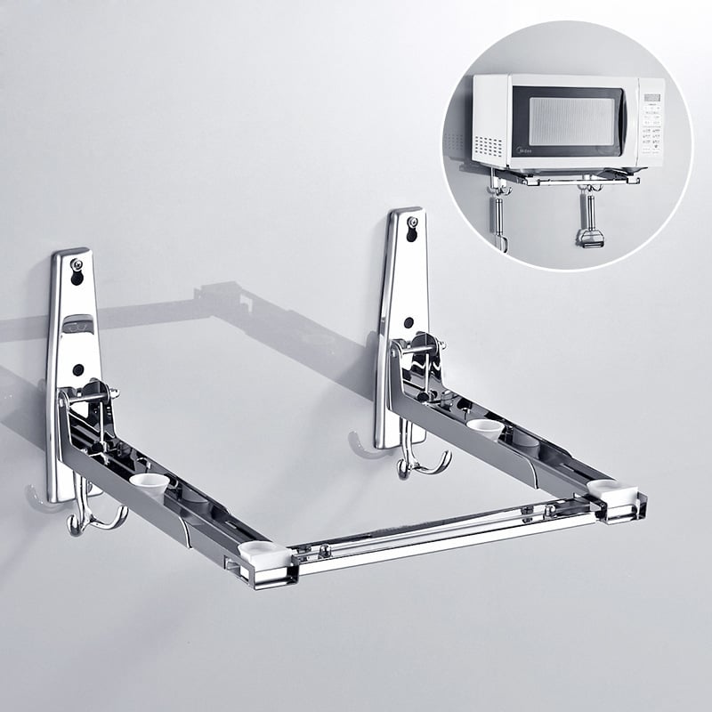Ανοξείδωτο στήριγμα μικροκυμάτων με τηλεσκοπικό πλαίσιο τοίχου, φορτίο 20 kg
