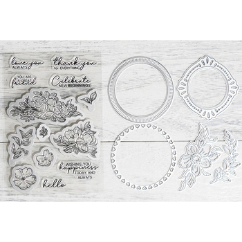 Set reznih kalupa za scrapbook od karbonskog čelika sa šablonom za reljef za DIY projekte (lijevanje)